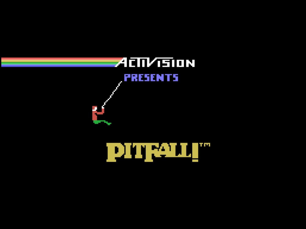 Title Screen of Pitfall! for Colecovision